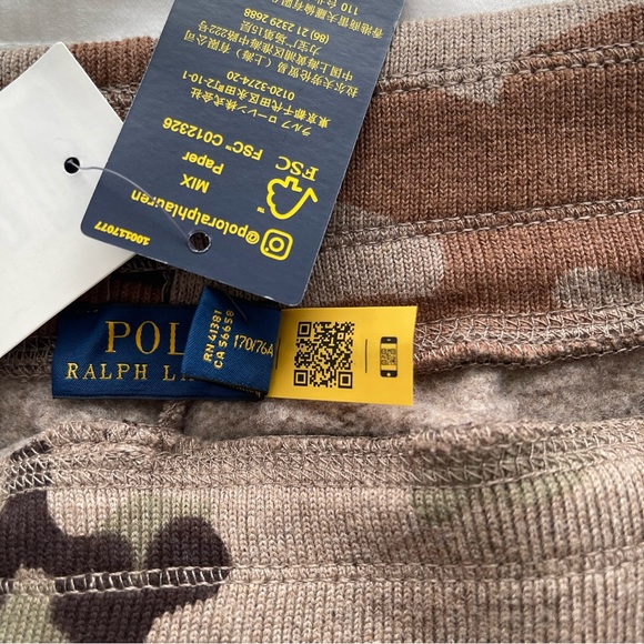 Polo Ralph Lauren Women's Size Medium Olive/Camo Jogger Sweatpants $125 New - Picture 7 of 8